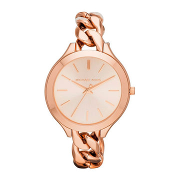 Buy Michael Kors Women's Slim Runway Rose Gold-Tone Stainless Steel Bracelet Watch - MK3223 in Pakistan