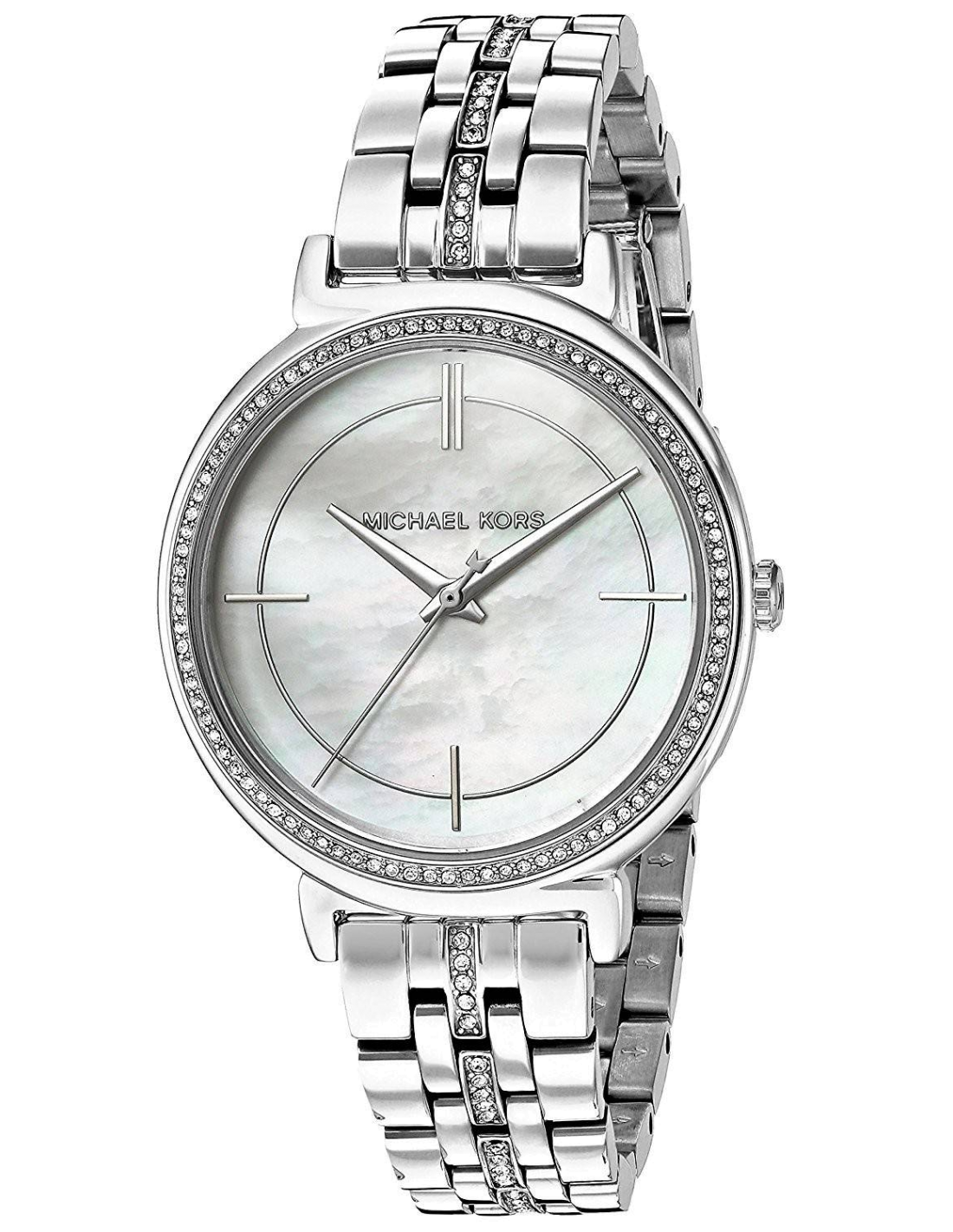 Buy Michael Kors Quartz Stainless Steel Mother Of Pearl Dial 33mm Watch for Women - Mk3641 in Pakistan