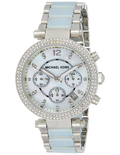 Buy Michael Kors Parker Mother of Pearl Dial Light Blue Strap Ladies Watch - MK6138 in Pakistan