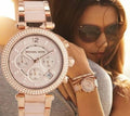 Buy Michael Kors Womens Quartz Parker Stainless Steel Rose Gold Dial 39mm Watch - Mk5896 in Pakistan