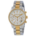 Buy Michael Kors Womens Quartz Chronograph Ritz Two Tone Stainless Steel White Dial 37mm Watch - Mk6474 in Pakistan