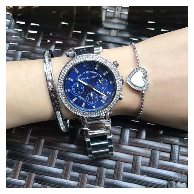 Buy Michael Kors Womens Quartz Stainless Steel Blue Dial 39mm Watch - Mk6117 in Pakistan