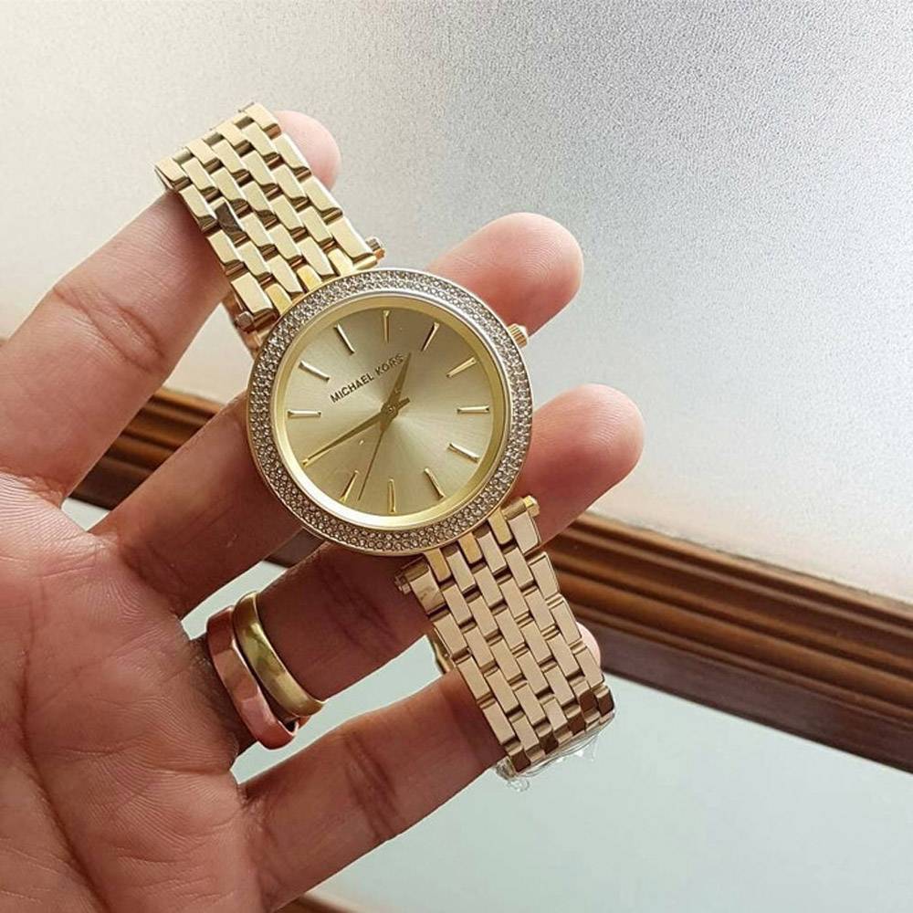 Buy Michael Kors Women’s Quartz Stainless Steel Gold Dial 39mm Watch - MK3191 in Pakistan