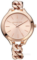 Buy Michael Kors Women's Slim Runway Rose Gold-Tone Stainless Steel Bracelet Watch - MK3223 in Pakistan
