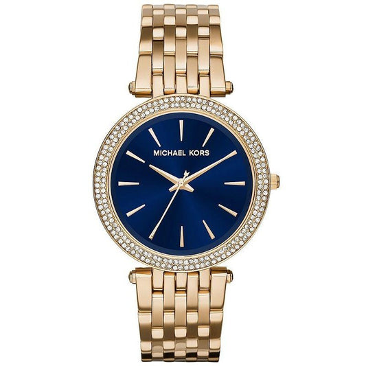 Buy Michael Kors Womens Quartz Darci Gold Stainless Steel Blue Dial 39mm Watch - Mk3406 in Pakistan