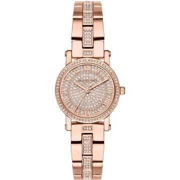 Buy Michael Kors Petite Norie Diamonds Dial Rose Gold Strap Watch for Women - Mk3776 in Pakistan