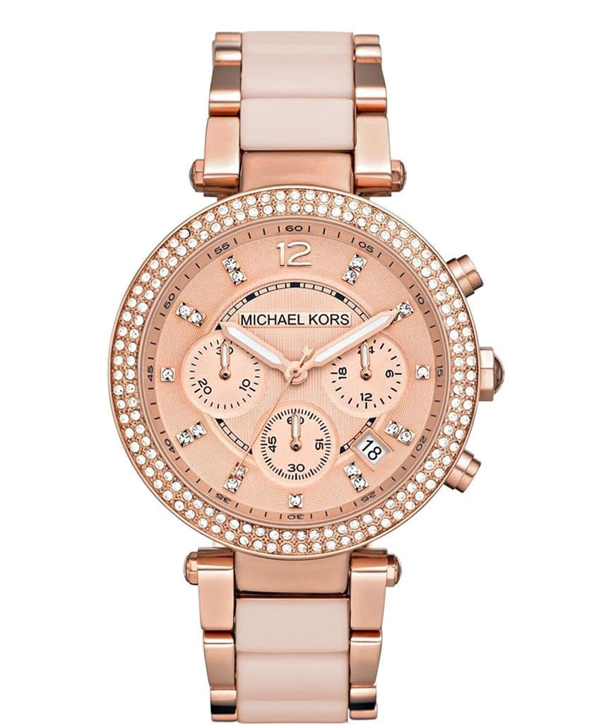 Buy Michael Kors Womens Quartz Parker Stainless Steel Rose Gold Dial 39mm Watch - Mk5896 in Pakistan