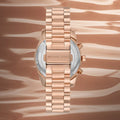 Buy Michael Kors Womens Quartz Lexington Rose Gold Stainless Steel Grey Dial 38mm Watch - Mk7217 in Pakistan