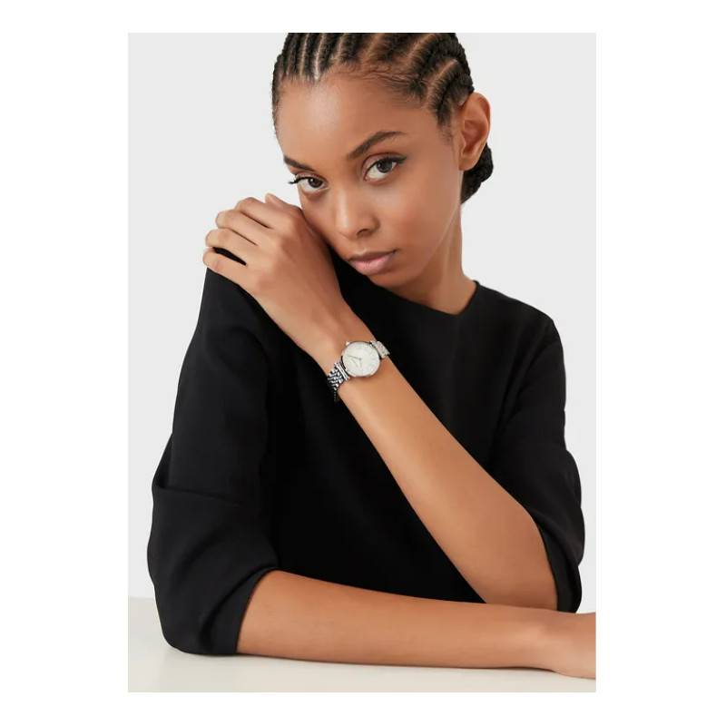 Buy Emporio Armani Womens Quartz Silver Stainless Steel Silver Dial 32mm Watch - Ar11445 in Pakistan