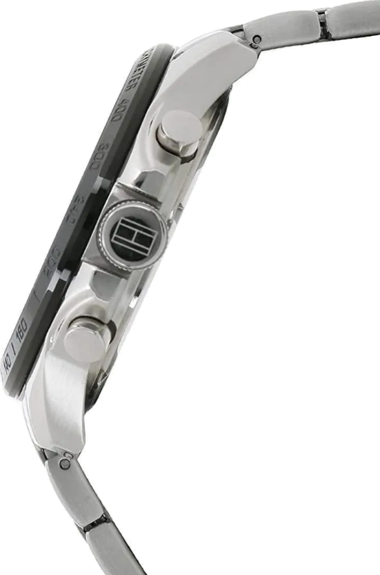 Buy Tommy Hilfiger Quartz Stainless Steel Black Dial 46mm Watch for Men - 1791472 in Pakistan