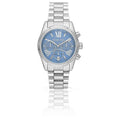 Buy Michael Kors Womens Quartz Lexington Silver Stainless Steel Blue Dial 38mm Watch - Mk7215 in Pakistan