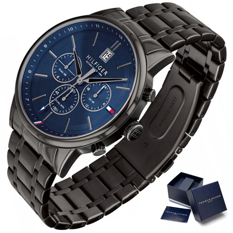 Buy Tommy Hilfiger Quartz Stainless Steel Blue Dial 44mm Watch for Men - 1791633 in Pakistan