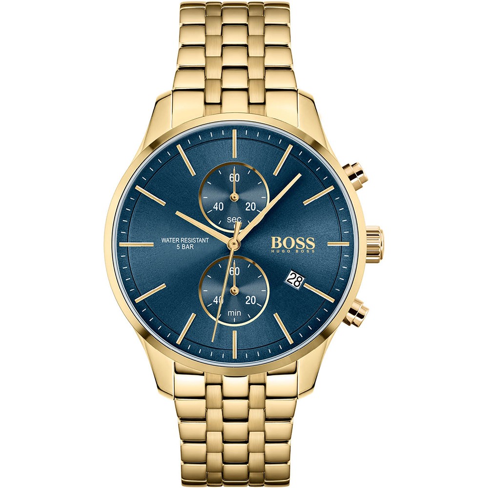 Buy Hugo Boss Mens Chronograph Stainless Steel Blue Dial 42mm Watch - 1513841 in Pakistan