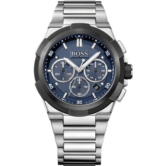 Buy Hugo Boss Chronograph Quartz Stainless Steel Blue Dial 46mm Watch for Men - 1513360 in Pakistan