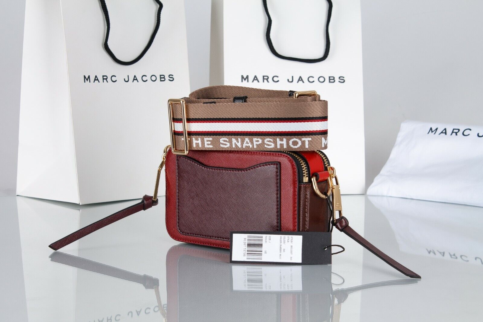 Buy Marc Jacobs The Snap Shot Bag Small - Cranberry Multi in Pakistan