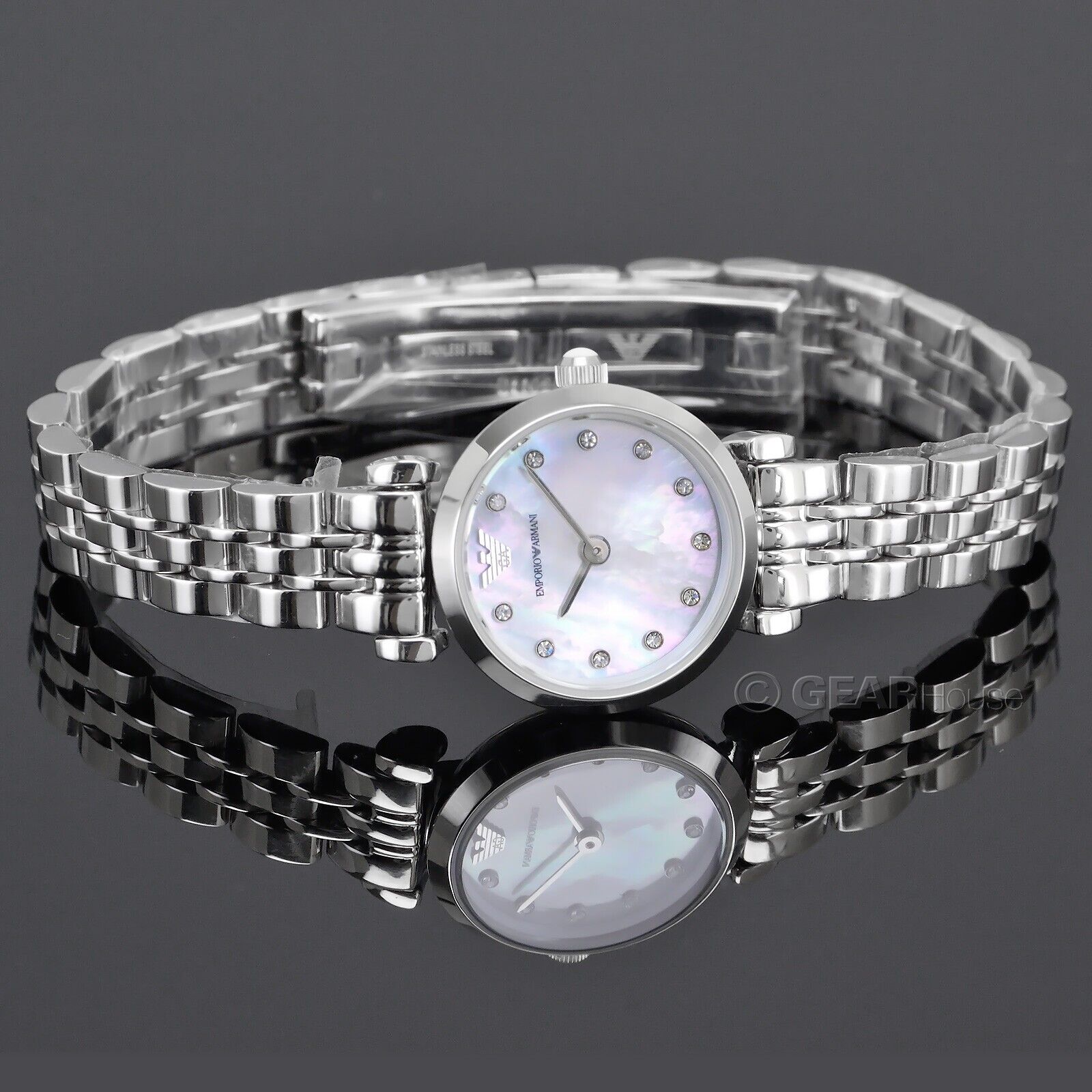 Buy Emporio Armani Women's Two-hand Mother of Pearl Dial Stainless Steel Watch - Ar1961 in Pakistan