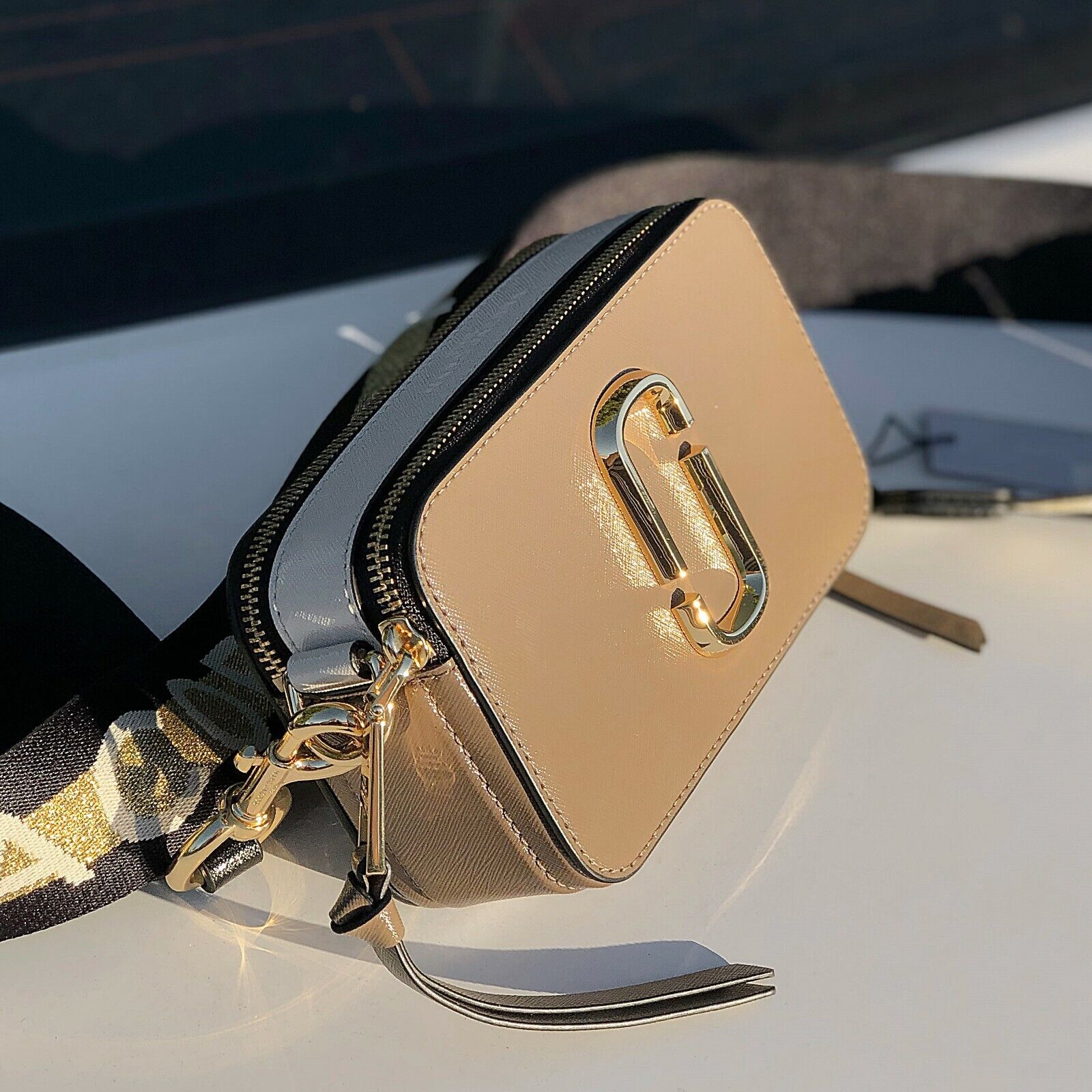 Buy Marc Jacobs The Snap Shot Bag Small - French Gray Multi in Pakistan