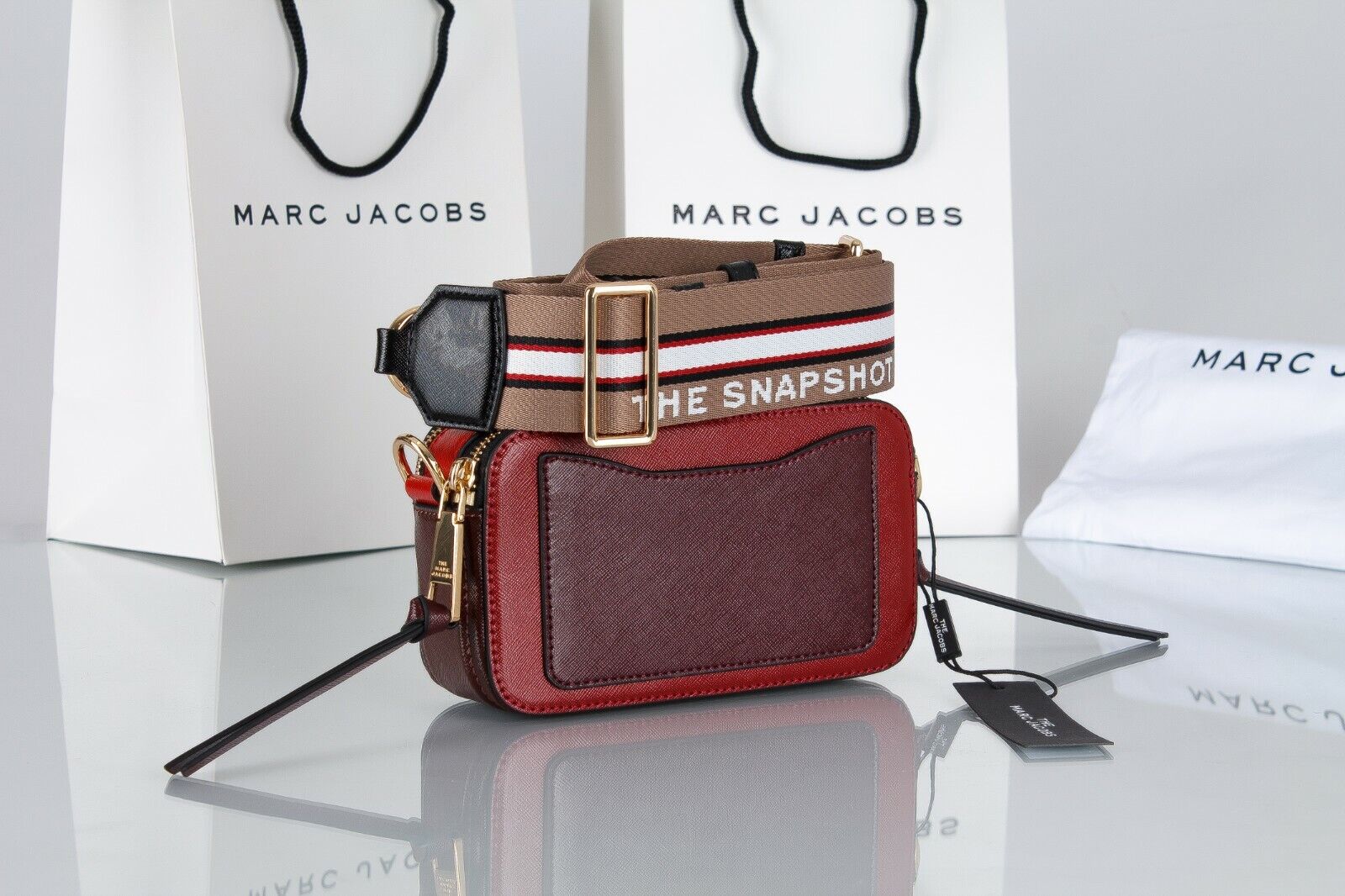 Buy Marc Jacobs The Snap Shot Bag Small - Cranberry Multi in Pakistan