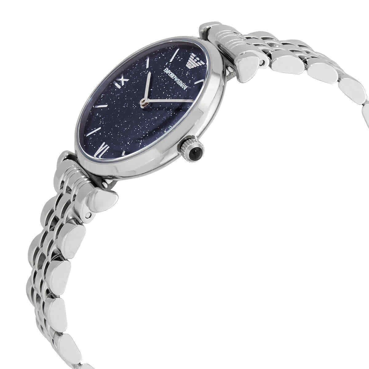 Buy Emporio Armani Analog Stainless Steel Dark Blue Dial 32mm Watch for Women - Ar11091 in Pakistan