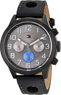 Buy Tommy Hilfiger Quartz Leather Strap Grey Dial 46mm Watch for Men - 1791051 in Pakistan