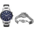 Buy Emporio Armani Men's Chronograph Quartz Stainless Steel Blue Dial 41mm Watch AR2448 in Pakistan