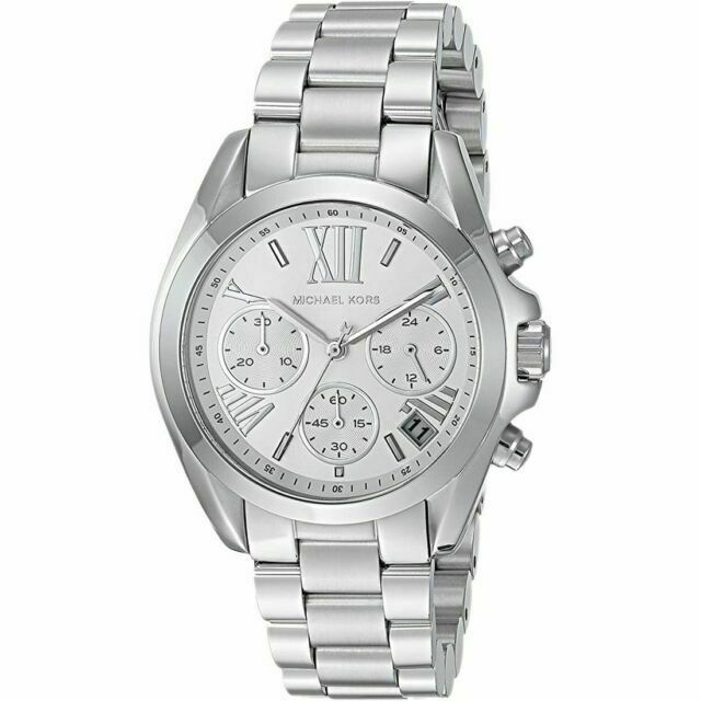 Buy Michael Kors Womens Chronograph Quartz Stainless Steel Silver Dial 34mm Watch - Mk6174 in Pakistan