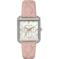 Buy Michael Kors Drew Silver Glitz Mother Of Pearl Dial Pink Leather Watch for Women - Mk2768 in Pakistan