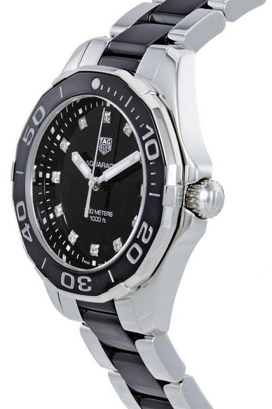 Buy Tag Heuer Aquaracer Quartz Black Dial Two Tone Steel Strap Watch for Women - WAY131C.BA0913 in Pakistan