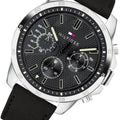 Buy Tommy Hilfiger Quartz Leather Strap Black Dial 46mm Watch for Men - 1791563 in Pakistan