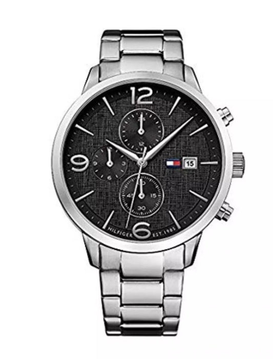 Buy Tommy Hilfiger Quartz Stainless Steel Black Dial 42mm Watch for Men - 1710356 in Pakistan