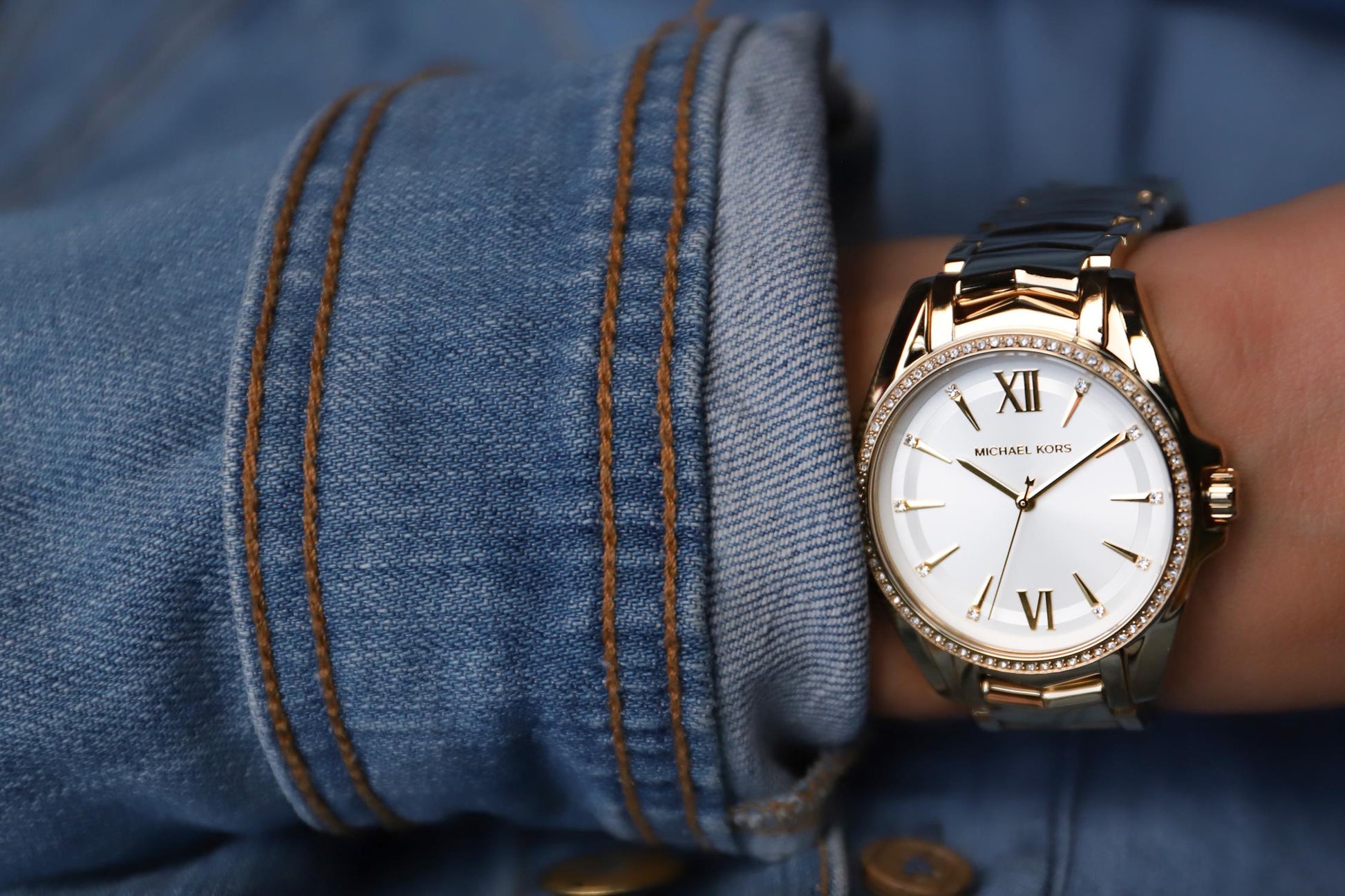 Buy Michael Kors Womens Quartz Whitney Stainless Steel White Dial 38mm Watch - Mk6693 in Pakistan