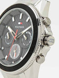 Buy Tommy Hilfiger Mens Quartz Silver Stainless Steel Grey Dial 45mm Watch - 1791857 in Pakistan