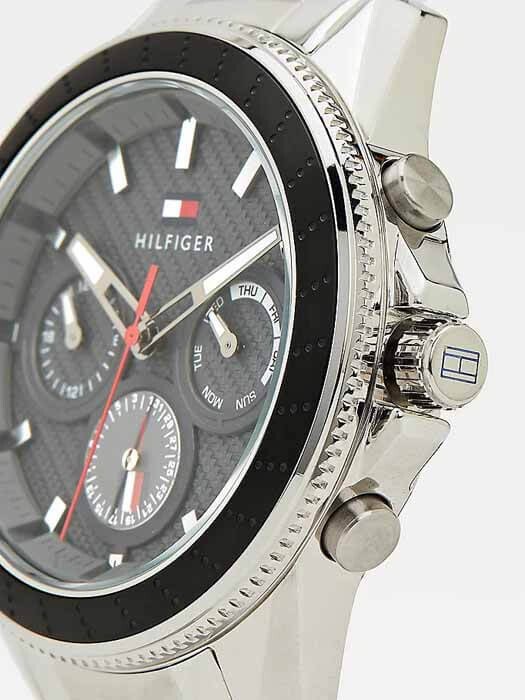 Buy Tommy Hilfiger Mens Quartz Silver Stainless Steel Grey Dial 45mm Watch - 1791857 in Pakistan