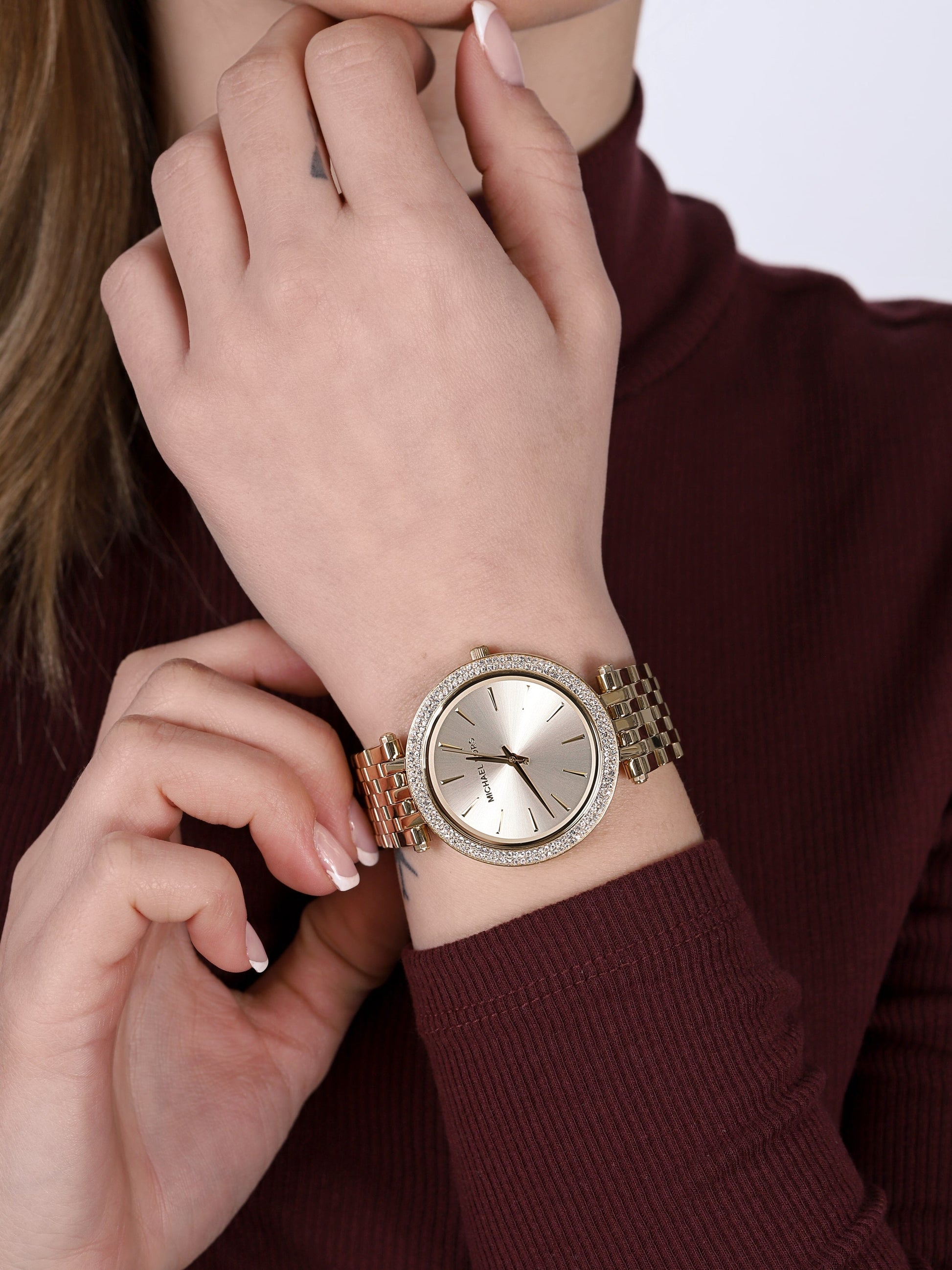 Buy Michael Kors Quartz Stainless Steel Gold Dial 39mm Watch for Women- Mk3191 in Pakistan