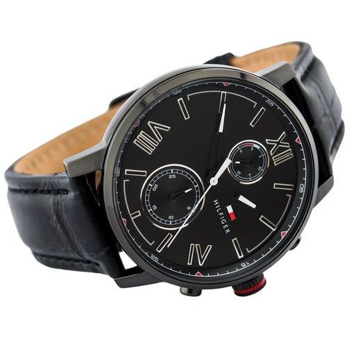 Buy Tommy Hilfiger Quartz Leather Strap Black Dial 44mm Watch for Men - 1791310 in Pakistan