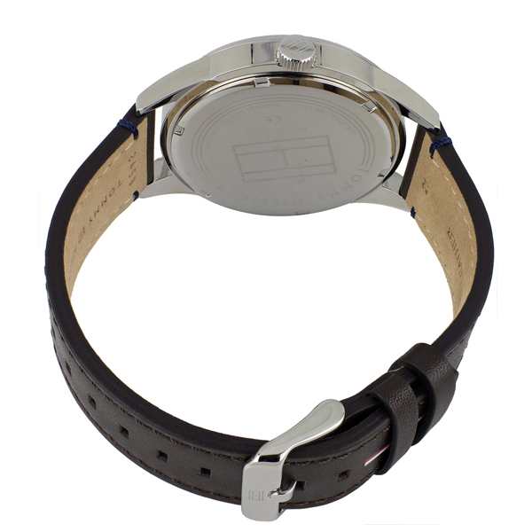Buy Tommy Hilfiger Austin Grey Dial Brown Leather Strap Watch for Men - 1791637 in Pakistan