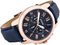 Buy Fossil Men's Quartz Chronograph Blue Leather Strap Blue Dial 44mm Watch FS4835 in Pakistan