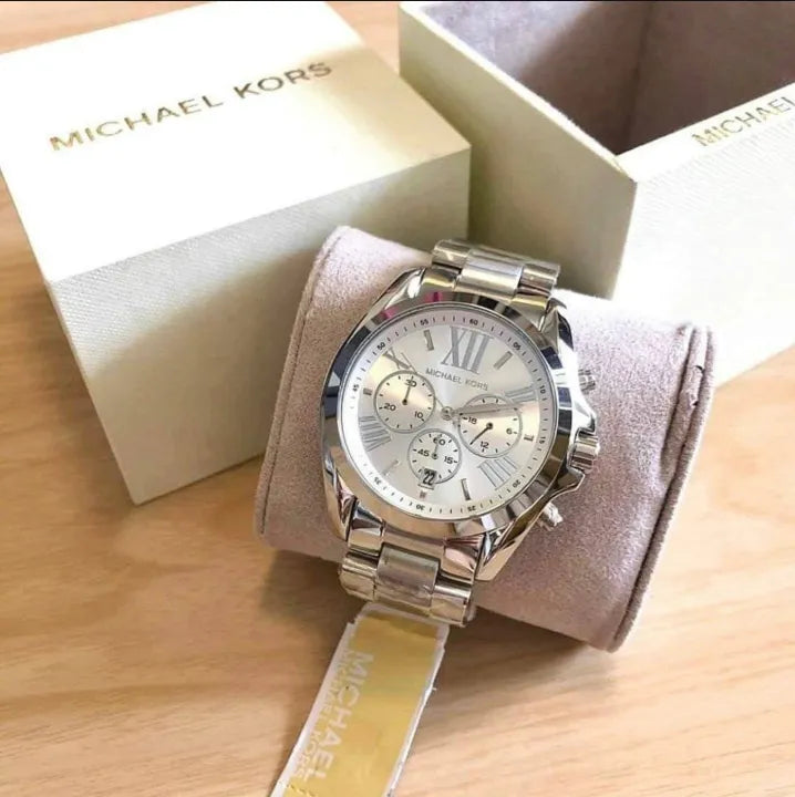 Buy Michael Kors Bradshaw Silver Dial Silver Steel Strap Watch for Men - MK5535 in Pakistan
