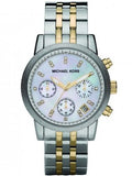 Buy Michael Kors Jet Set Chronograph White Dial Two-tone Strap Ladies Watch - Mk5057 in Pakistan
