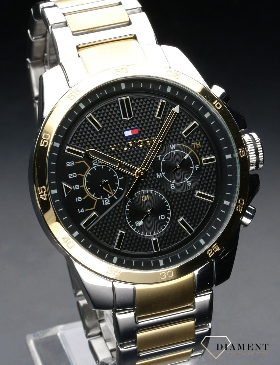 Buy Tommy Hilfiger Mens Quartz Stainless Steel Black Dial 46mm Watch - 1791559 in Pakistan