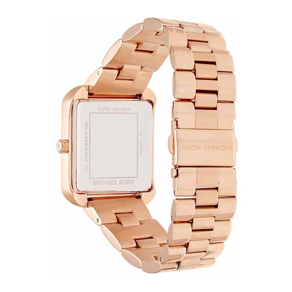 Buy Michael Kors Lake White Dial Rose Gold Stainless Steel Strap Ladies Watch - Mk3645 in Pakistan