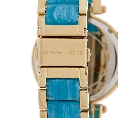 Buy Michael Kors Parker Blue Mother Of Pearl Dial Two Tone Steel Strap Ladies Watch - Mk6491 in Pakistan