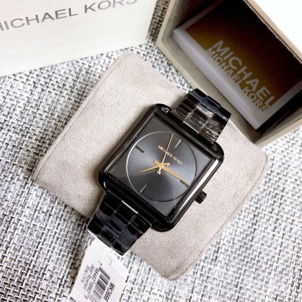 Buy Michael Kors Square Lake Black Dial Black Stainless Steel Strap Women's Watch - Mk3666 in Pakistan