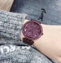 Buy Michael Kors Darci Crystal Set/steel Purple Dial Purple Stainless Steel Strap Watch for Women - Mk3782 in Pakistan
