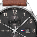 Buy Tommy Hilfiger Mens Quartz Leather Strap Grey Dial 44mm Watch - 1791710 in Pakistan
