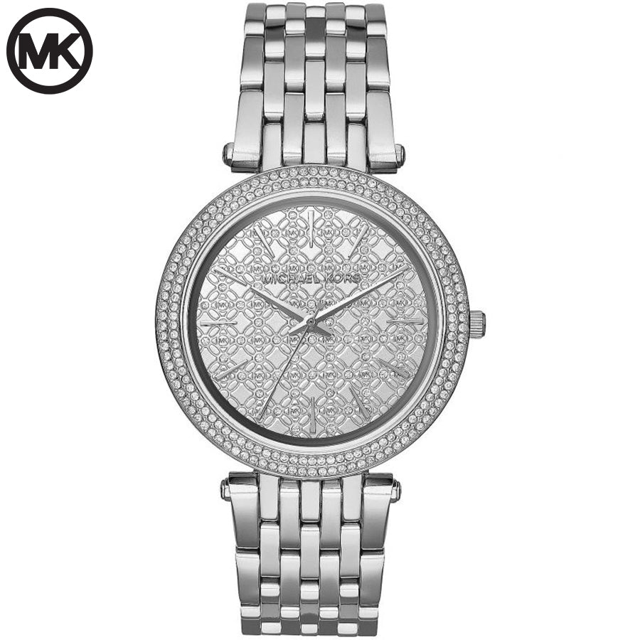 Buy Michael Kors Darci Crystal Pave Silver Dial Silver Stainless Steel Strap Ladies Watch - Mk3437 in Pakistan