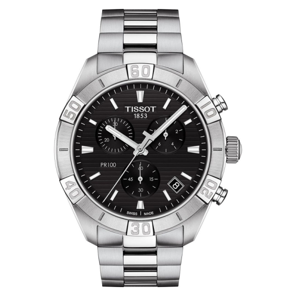 Buy Tissot Men’s Quartz Swiss-Made Silver Stainless Steel Black Dial 44mm Watch T101.617.11.051.00 in Pakistan