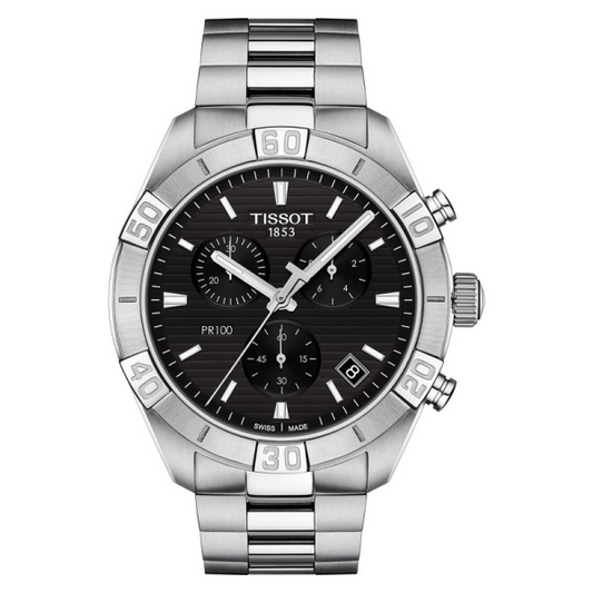 Buy Tissot Men’s Quartz Swiss-Made Silver Stainless Steel Black Dial 44mm Watch T101.617.11.051.00 in Pakistan