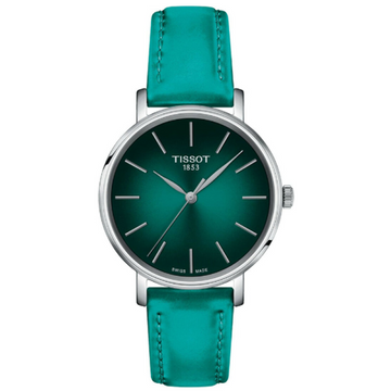 Buy Tissot Women’s Quartz Swiss Made Turquoise Leather Strap Turquoise Dial 34mm Watch T143.210.17.091.00 in Pakistan