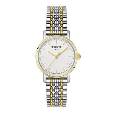 Buy Tissot Women’s Quartz Swiss Made Two-tone Stainless Steel Silver Dial 30mm Watch T109.210.22.031.00 in Pakistan
